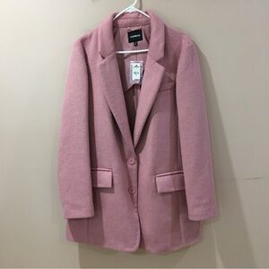 express Peacoat buttons wool blend pink size XL Womens